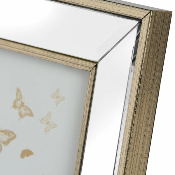 Small Rectangle Mirror Bordered Photo Frame 4x6 - Image 2