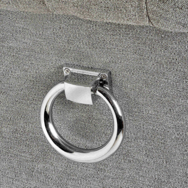 Silver Roll Top Dining Chair With Ring Pull - Image 4