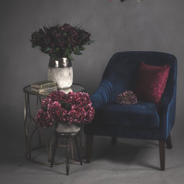 Set Of Two Lattice Detail Gold Side Tables - Image 4