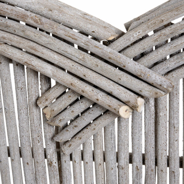 Medium Heart Wicker Wall Art - Image 2
