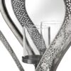 Antique Silver Heart Mirrored Tealight Holder in Small - Image 2