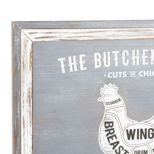 Butchers Cuts Chicken Wall Plaque - Image 2