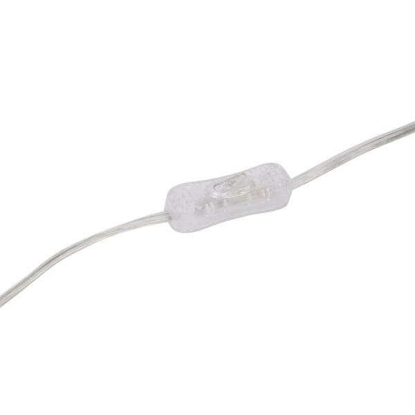 Acantho Grey Ceramic Lamp With Linen Shade - Image 4