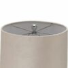 Alberta Metallic Glass Lamp With Velvet Shade - Image 3