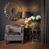 Evi Antique Silver Sunburst Mirror - Image 3