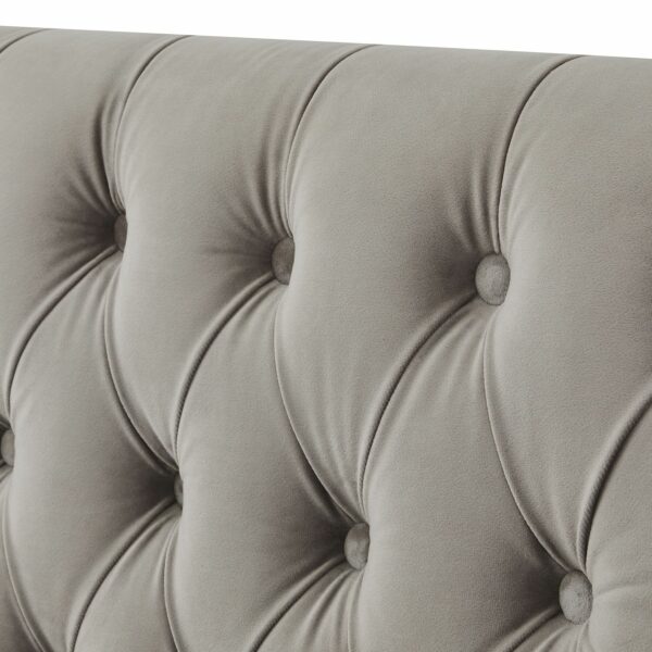 Henley Luxury Large Button Pressed Dining Bench - Image 3