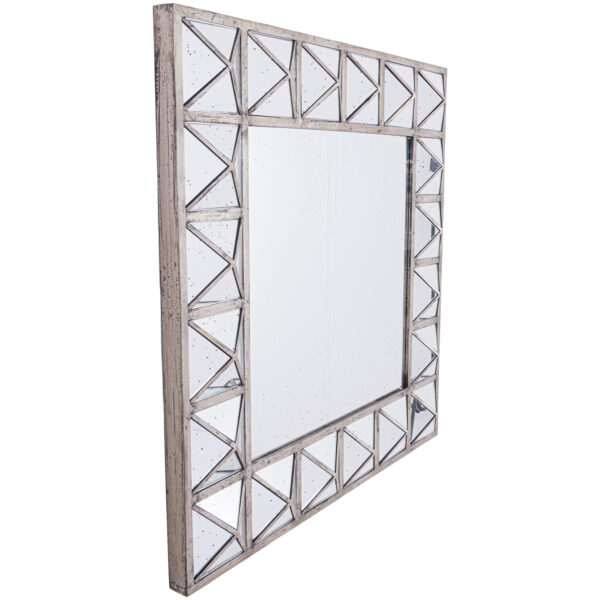 Augustus Detailed Triangulated Wall Mirror - Image 2