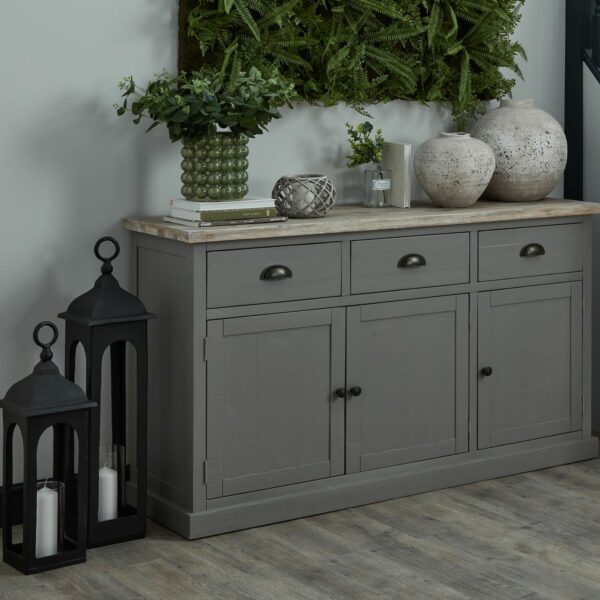 Farrah Collection Black Cast Loop Top Lantern - Image 2