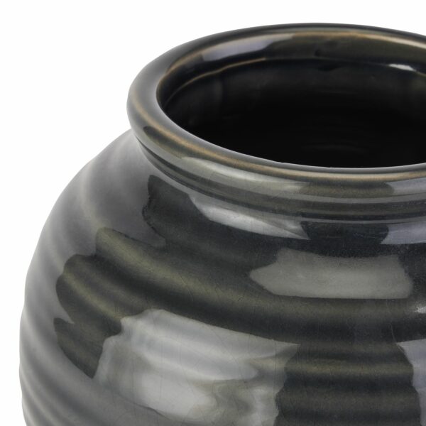 Seville Collection Navy Squat Vase - Image 2