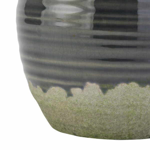 Seville Collection Navy Squat Vase - Image 3