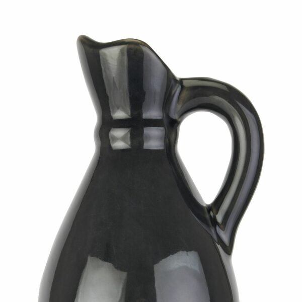 Decorative Tall Navy Stoneware Jug - Image 2