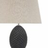 Delaney Grey Pineapple  Lamp With Linen Shade - Image 2