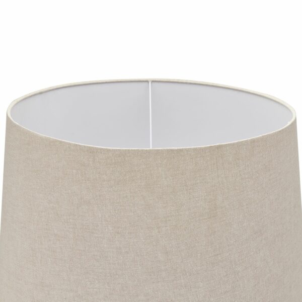 Delaney Grey Droplet Floor Lamp With Linen Shade - Image 3