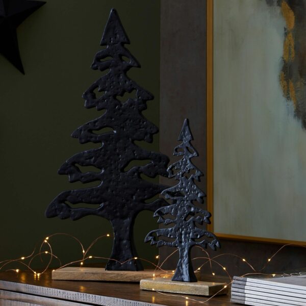 The Noel Collection Large Cast Tree Black Ornament - Image 5