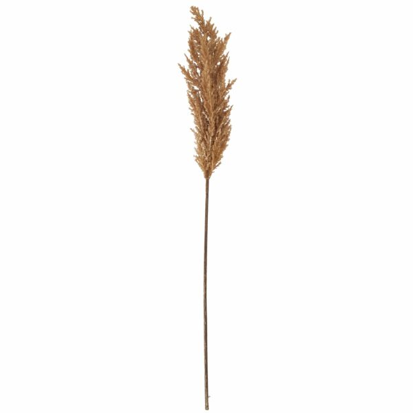 Taupe Faux Dried Pampas Grass Stem - Image 3