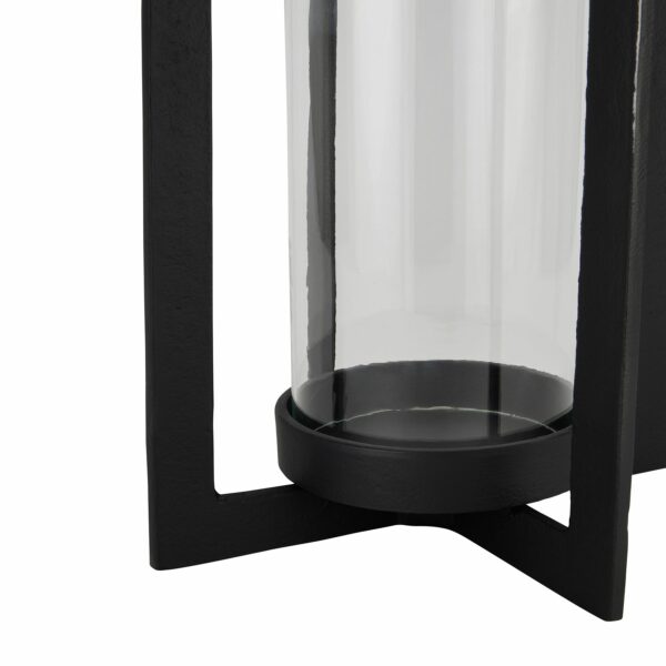 Tall Black Hurricane Lantern - Image 2