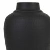 Matt Black Hammered Vase With Lid - Image 2
