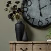 Matt Black Hammered Vase With Lid - Image 4