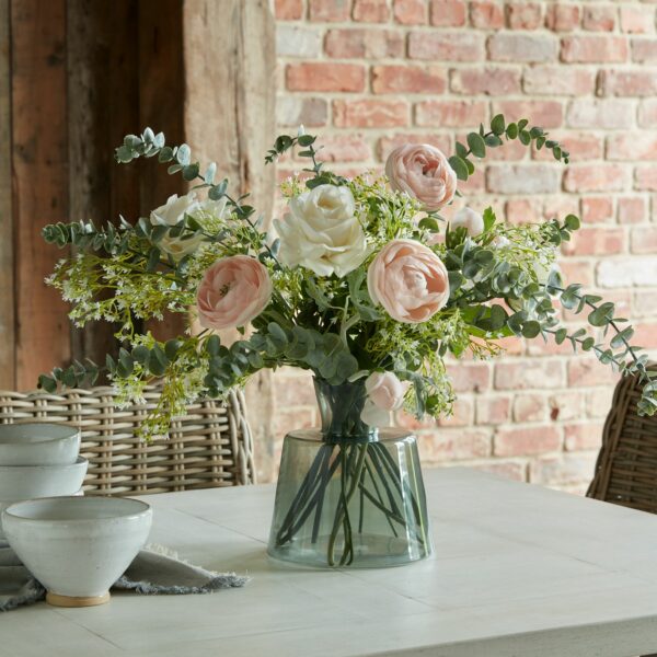 Smoked Sage Glass Ellipse Vase - Image 3