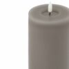 Luxe Collection Melt Effect 3.5x9 Grey LED Wax Candle - Image 2