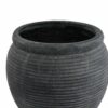 Amalfi Grey  Rimmed Large Plant Pot - Image 2