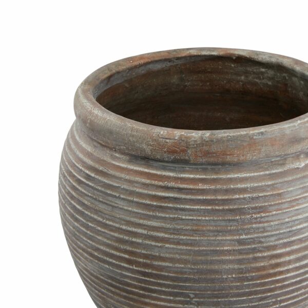 Siena Brown   Rimmed Large Plant Pot - Image 2
