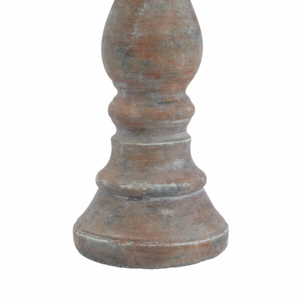 Siena Brown  Column Candle Holder - Image 3
