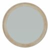 Washed Wood Round Framed Large Mirror