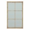 Washed Wood Large Window Mirror