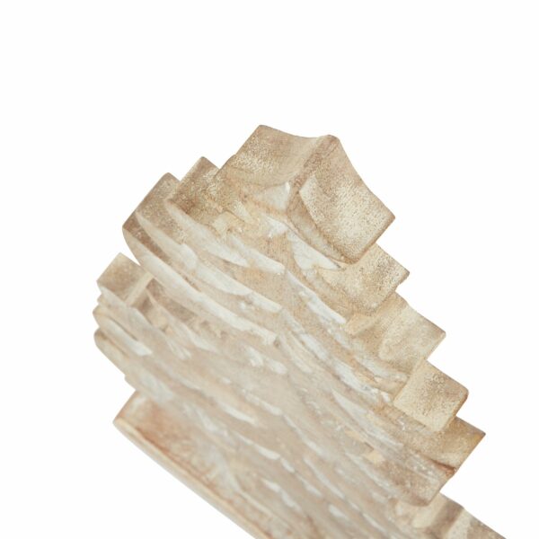 White Wash Collection Wooden Large Tiered Tree Decoration - Image 2