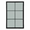 Black Wood XL Window Mirror