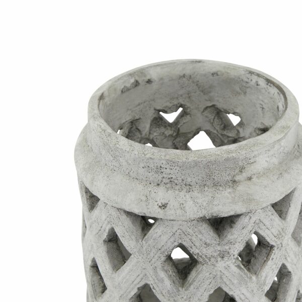 Athena Stone Large Lattice Lantern - Image 2