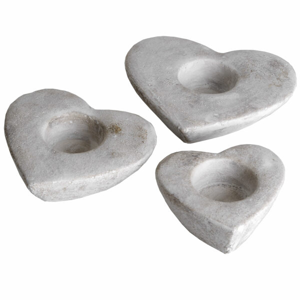 Set Of Three Heart Tea Light Holders - Image 2