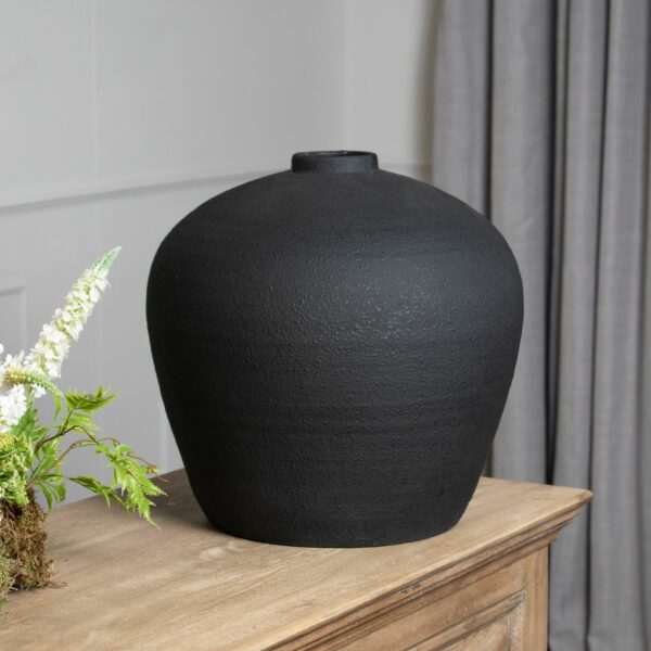 Matt Black Astral Vase - Image 3