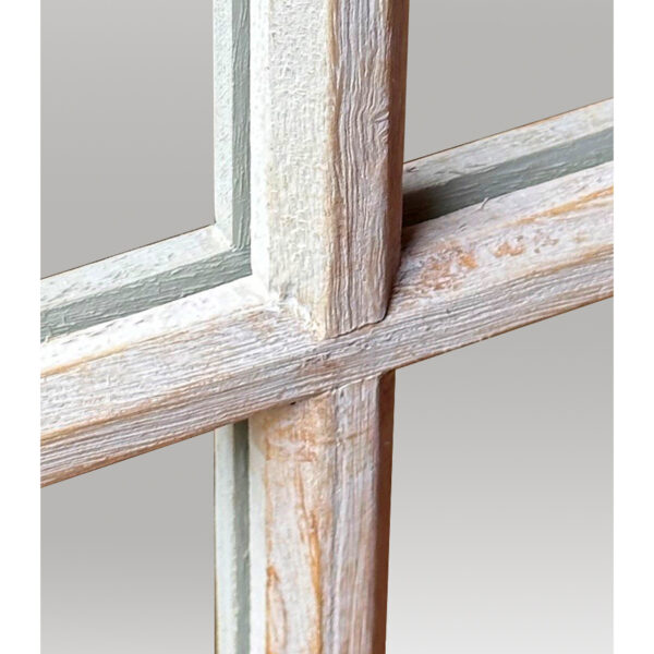 Washed Wood Window Mirror - Image 4