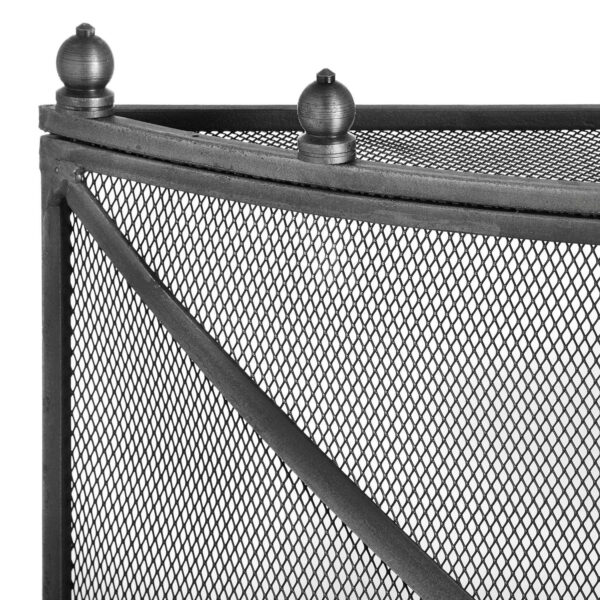 Mesh Fireguard in Antique Pewter Effect Finish - Image 3