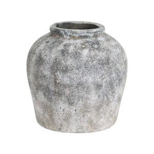 Iris & Adams Aged Stone Ceramic Vase